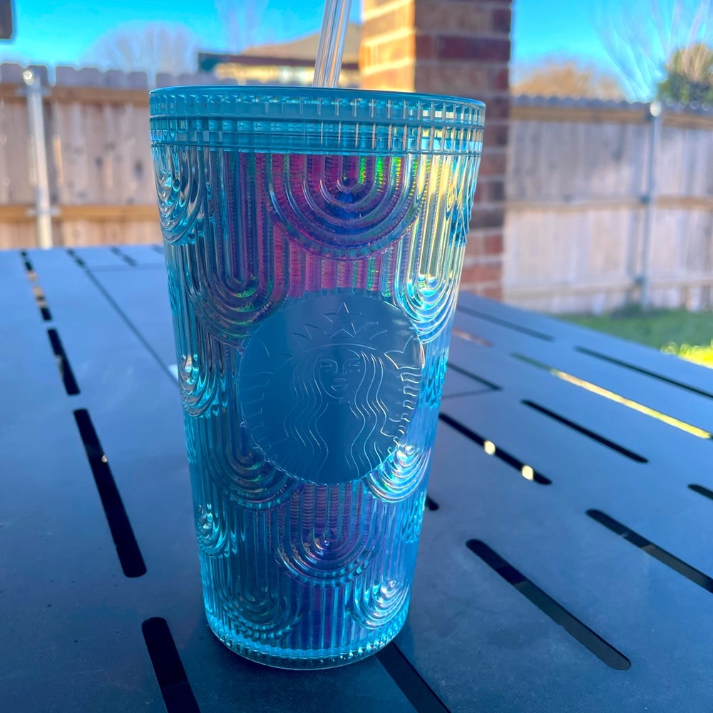 Starbucks iridescent rainbow tumbler 16oz